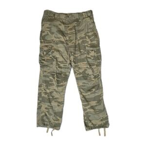 Rothco BDU Cargo Pants Woodland Camo 36x32 Adjustable Y2K